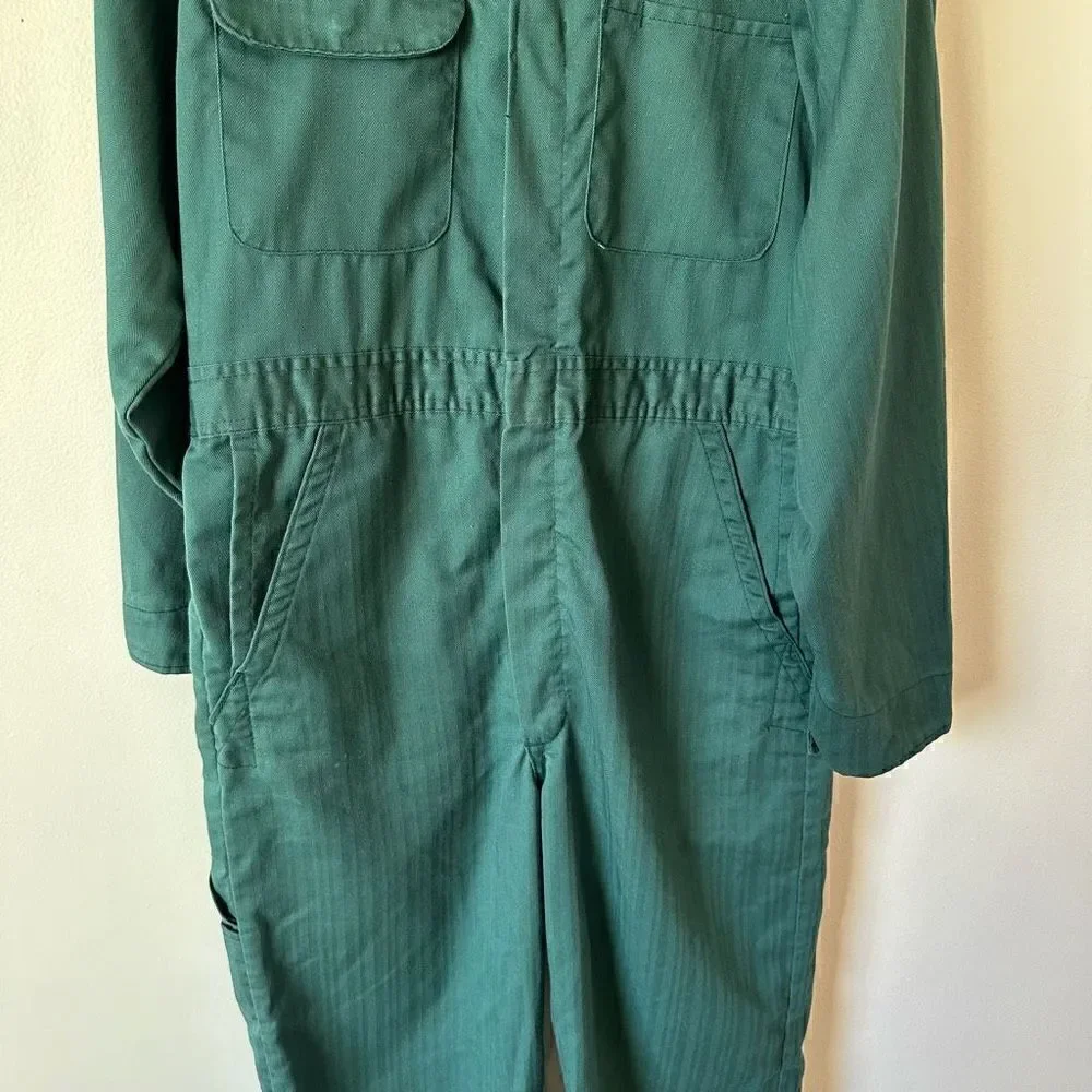 Big Mac JCPenney Vintage RARE Color Men’s Teal Green Mechanic Work Coveralls Jum